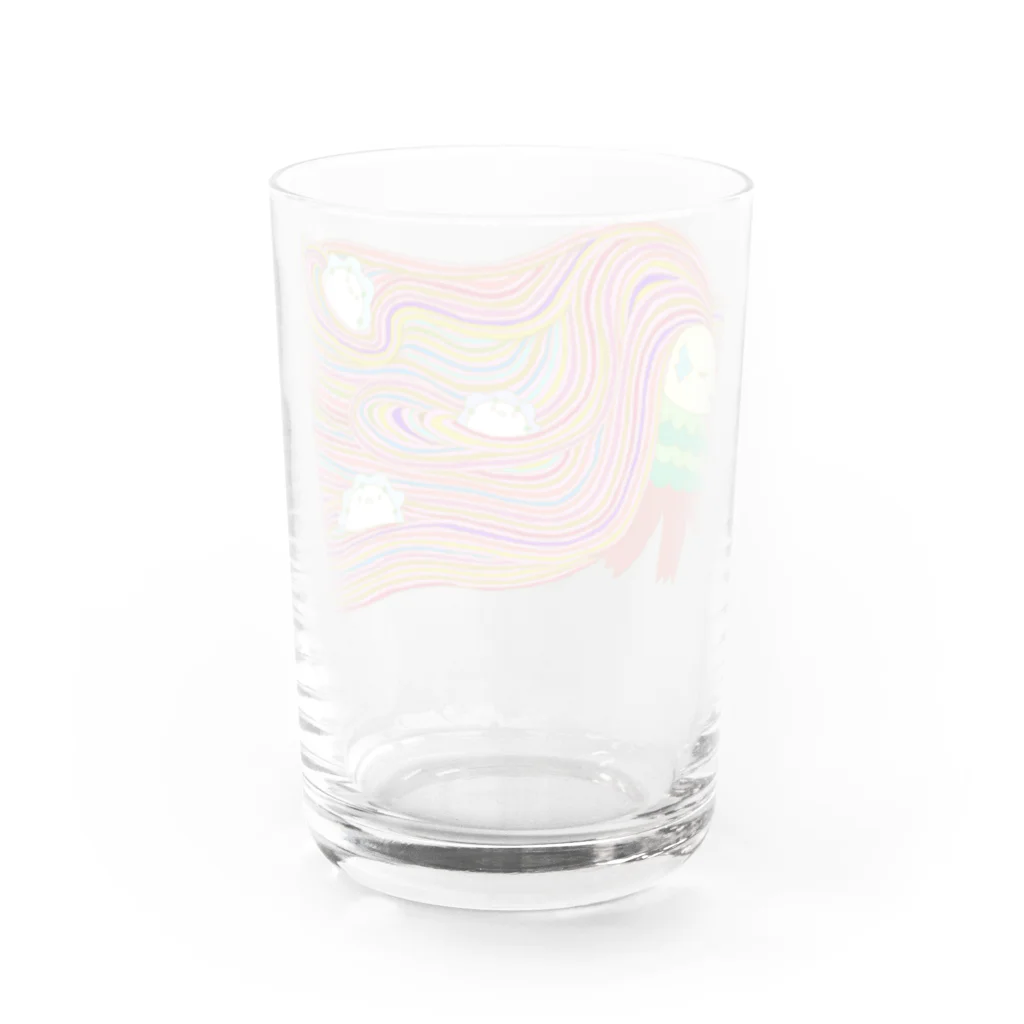 星華 -SEIKAcreate-のアマビエ様が行く Water Glass :back