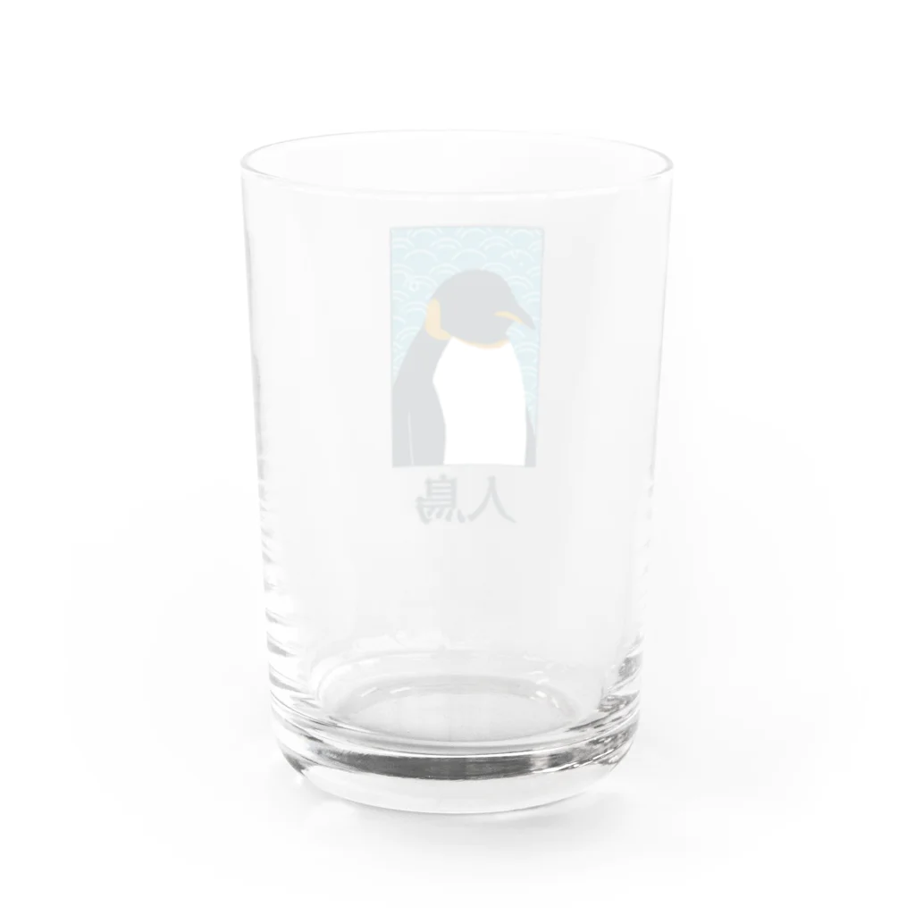 あかぺんぎんの和風__PENGUIN Water Glass :back