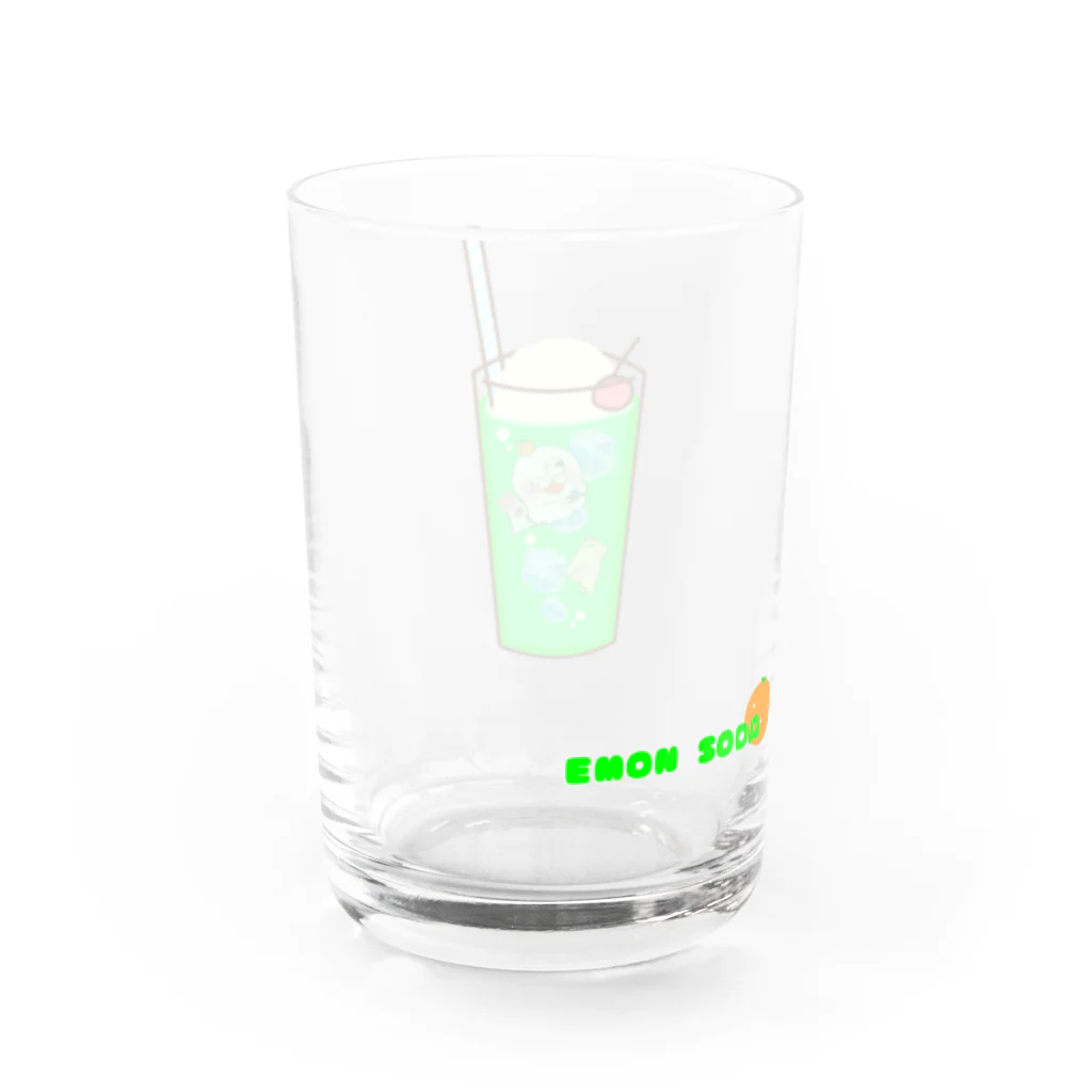 えもんち屋のメロンソーダ専用グラス Water Glass :back