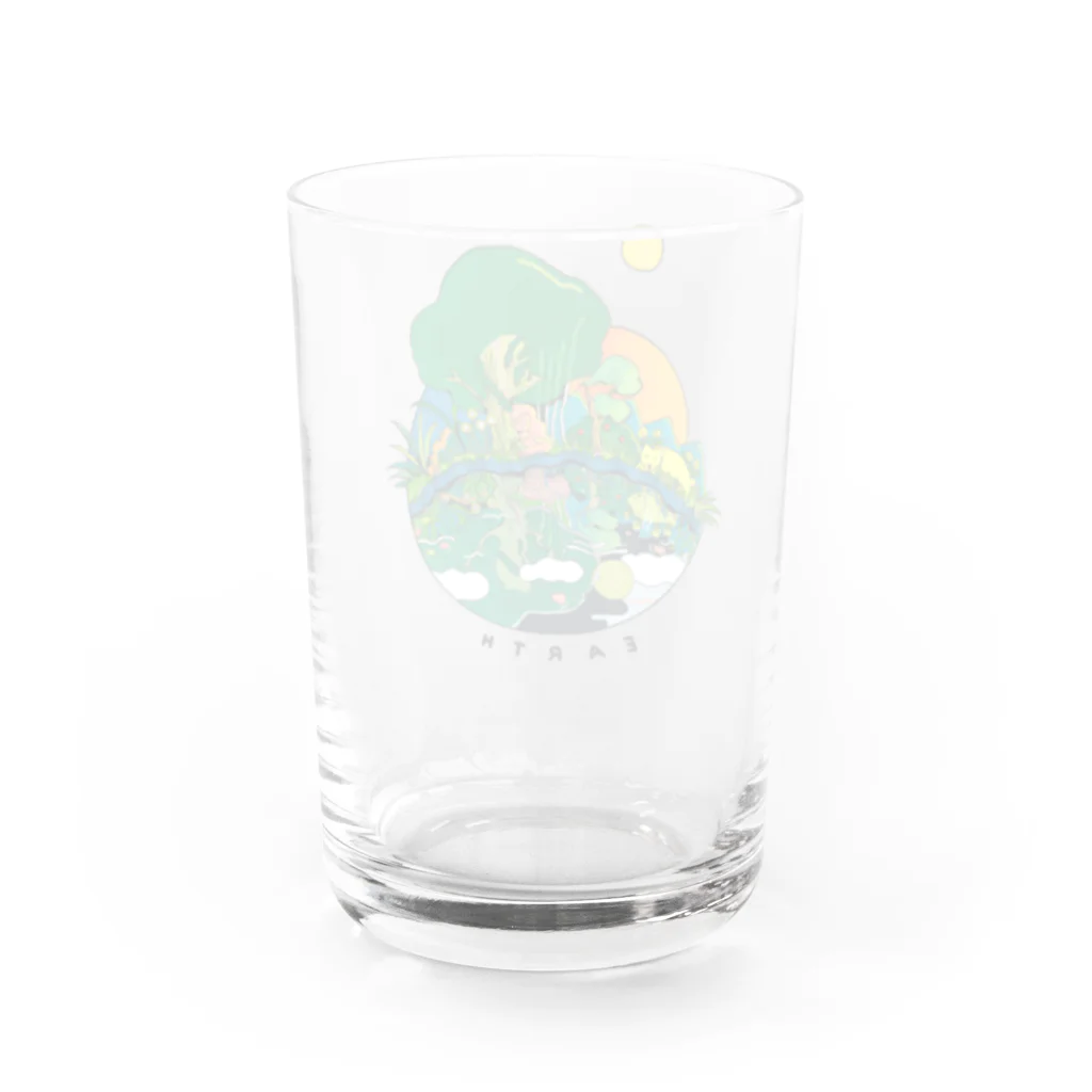 フラバの地球 Water Glass :back