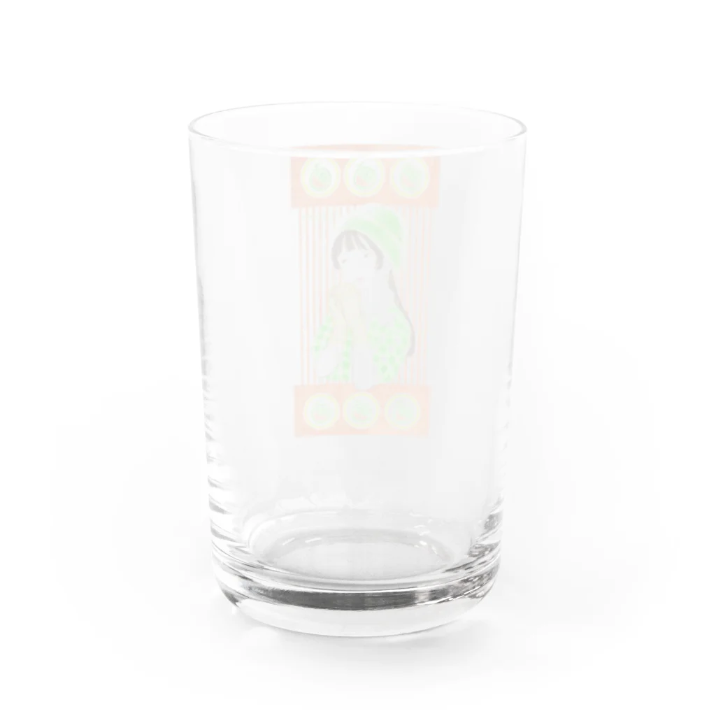 パライゾマートのフルーツ飴三姉妹 メロン Water Glass :back