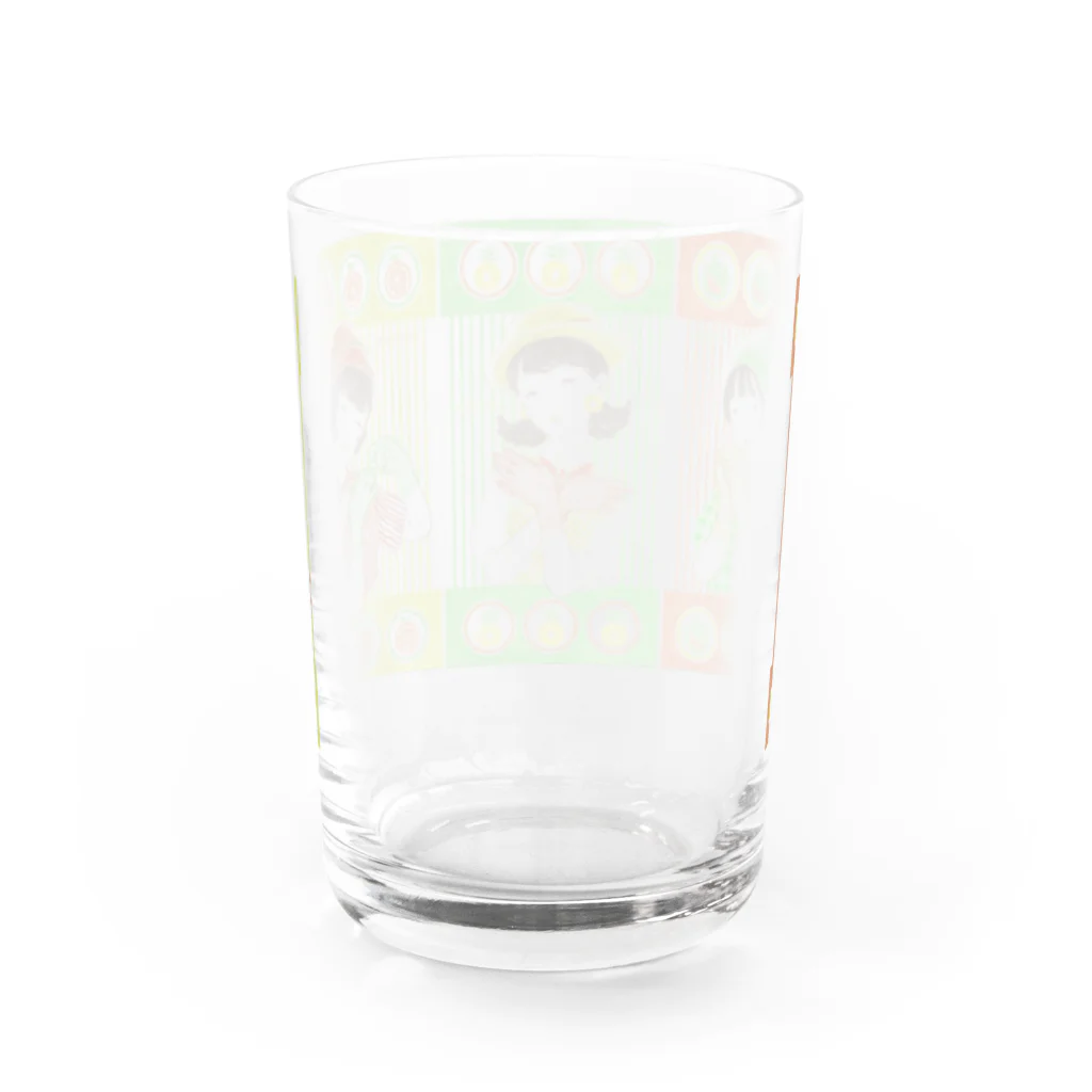 パライゾマートのフルーツ飴三姉妹 Water Glass :back