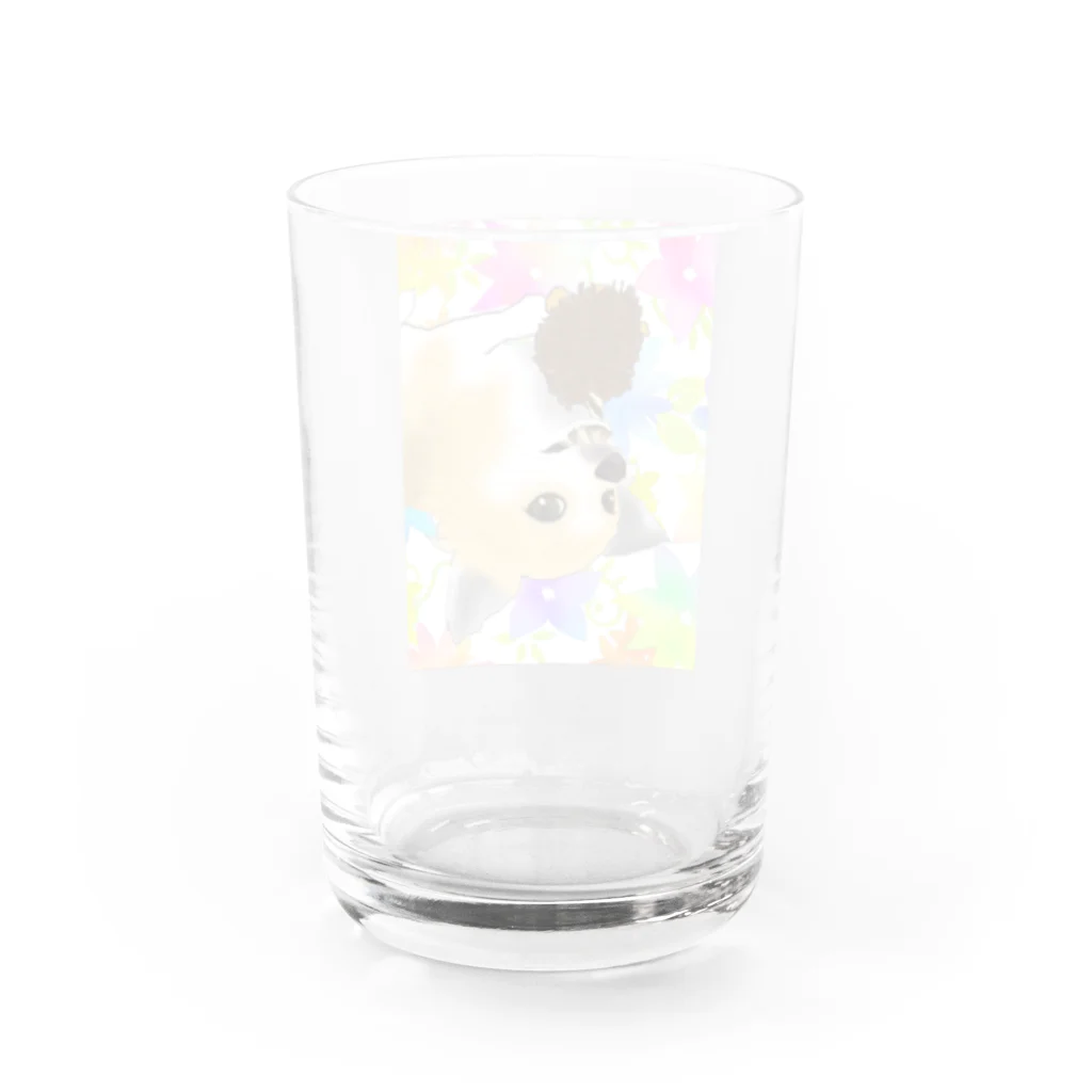 アニマルデザインはなのチワワの幸せ Water Glass :back