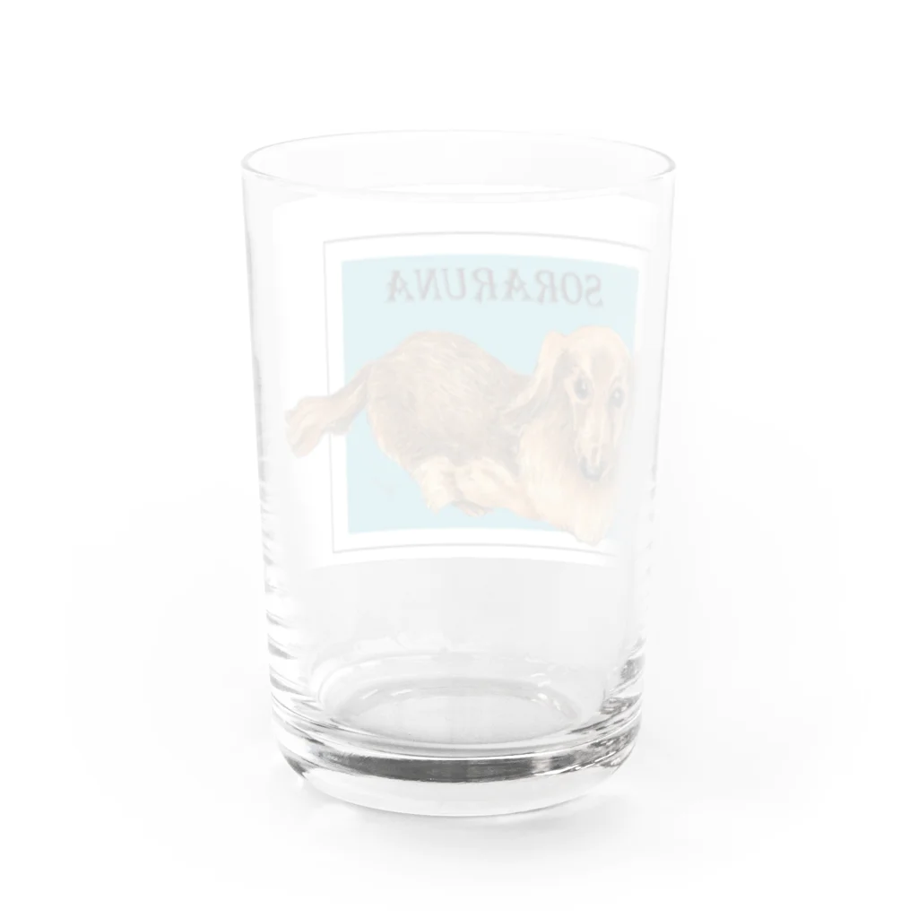 sorarunaのロングのダックスフンド Water Glass :back