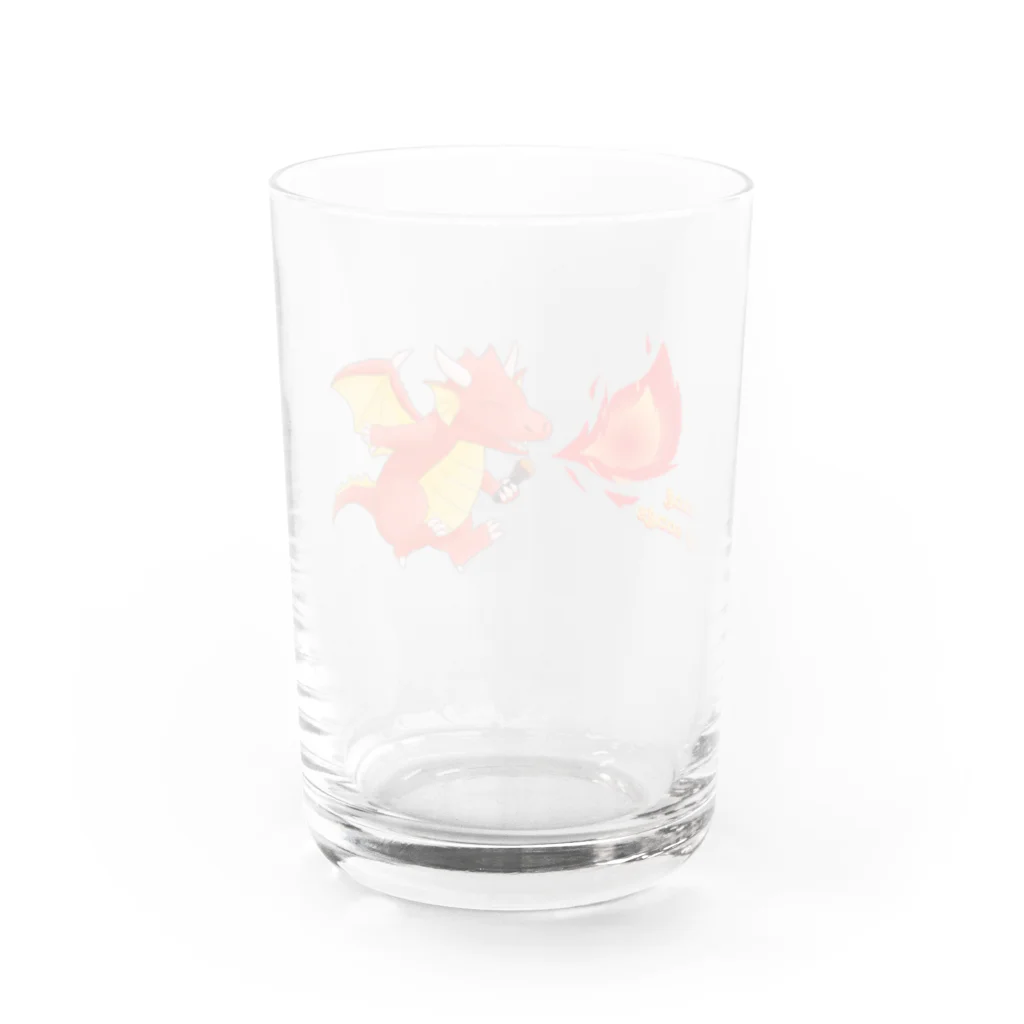 竜の工房・翔 -SUZURI SHOP-のSinging Dragon Water Glass :back