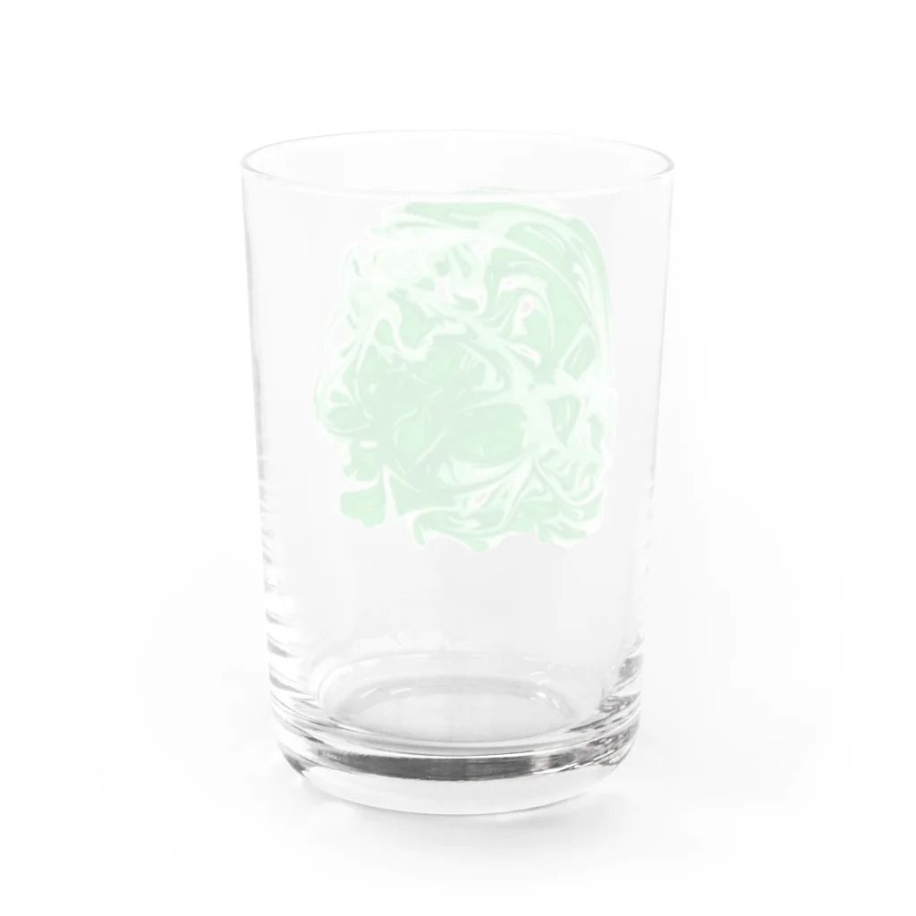 謎モノ店のとけたキャベツ Water Glass :back