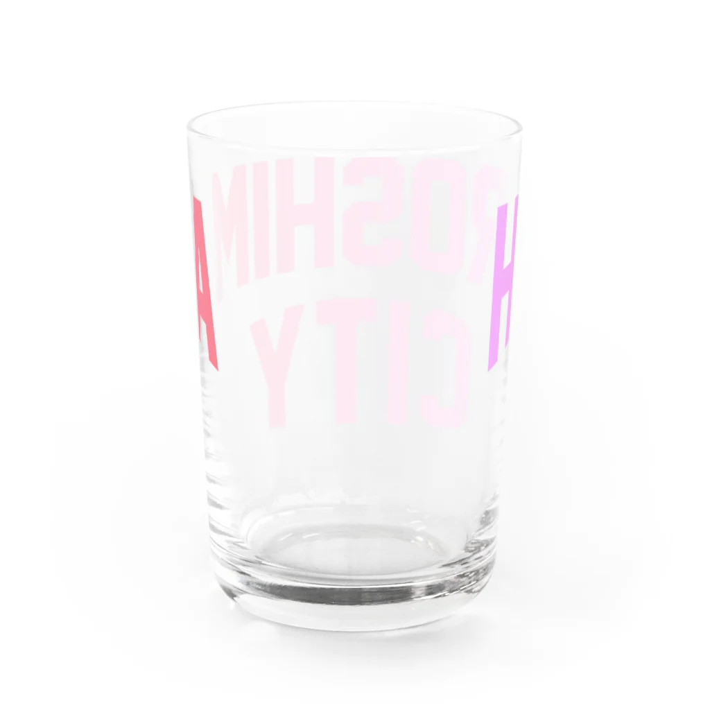 JIMOTOE Wear Local Japanの広島市 HIROSHIMA CITY Water Glass :back