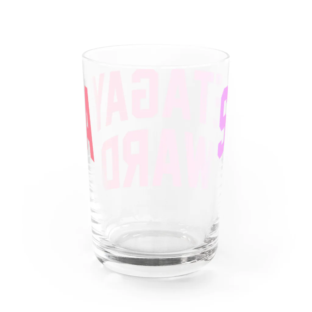 JIMOTO Wear Local Japanの世田谷区 SETAGAYA WARD Water Glass :back