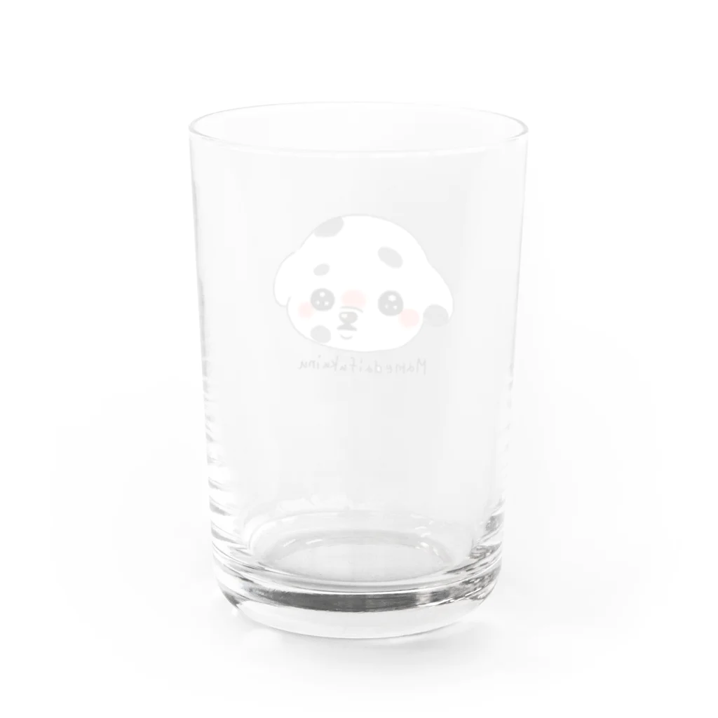 ぽめたにのお店屋さんの豆大福犬 Water Glass :back