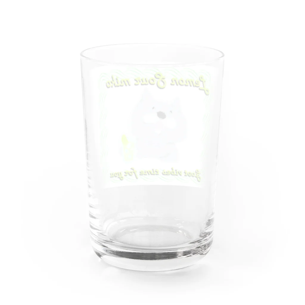 MI-KO KAWAII SAIKYOUのレモンサワーミーコのグラス Water Glass :back