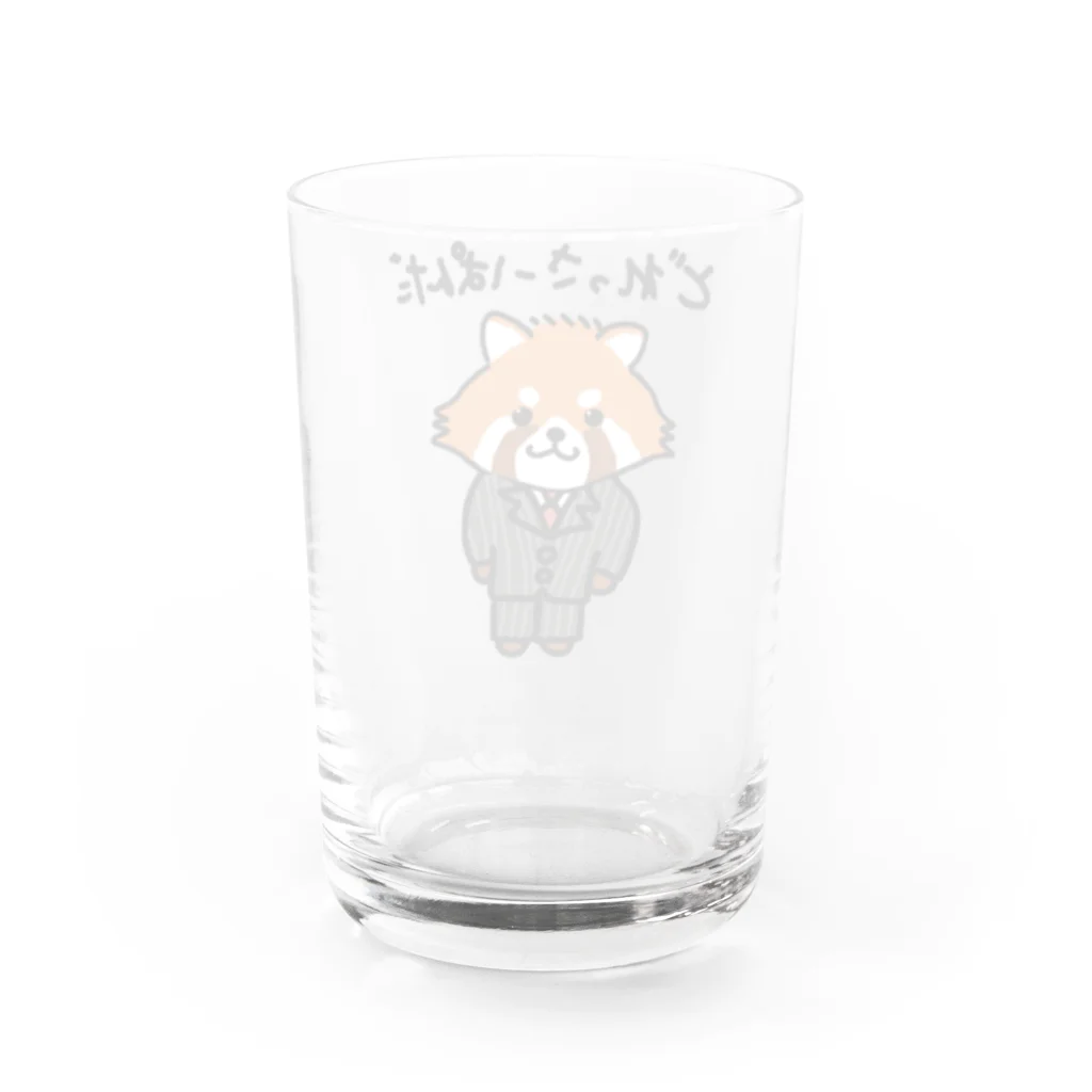 旅々PHOTOのどれっさーぱんだ Water Glass :back