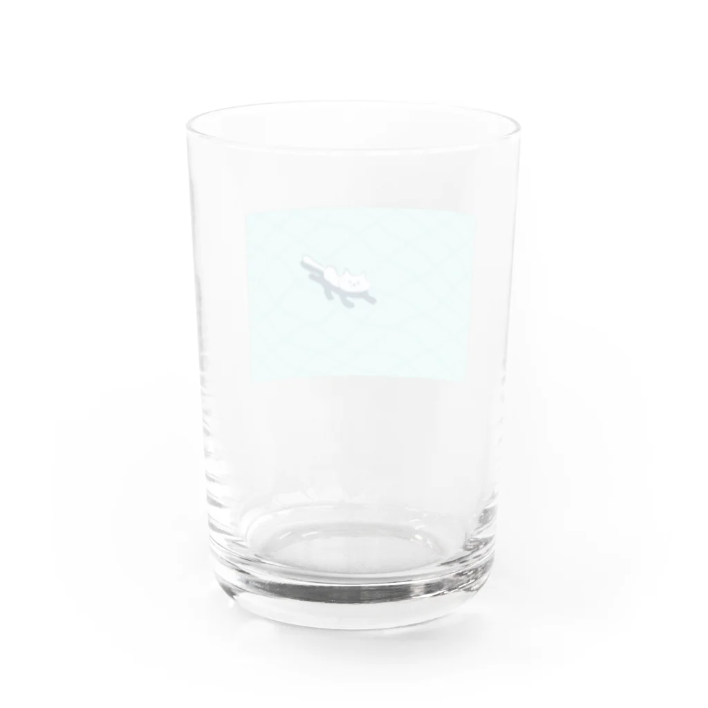 あたまよわよわの泳ぐネコ、さかもと Water Glass :back