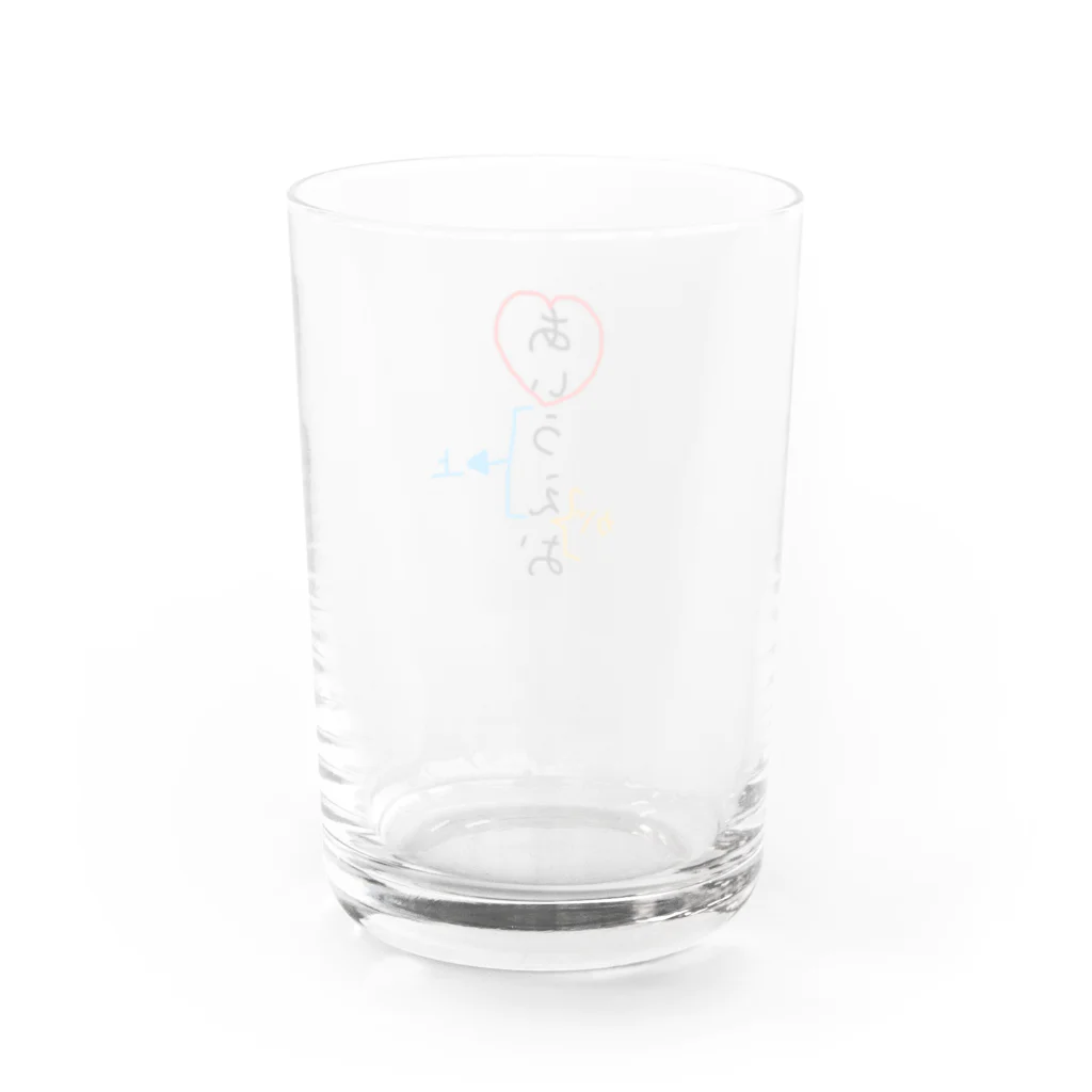 ほかののあいうえお Water Glass :back