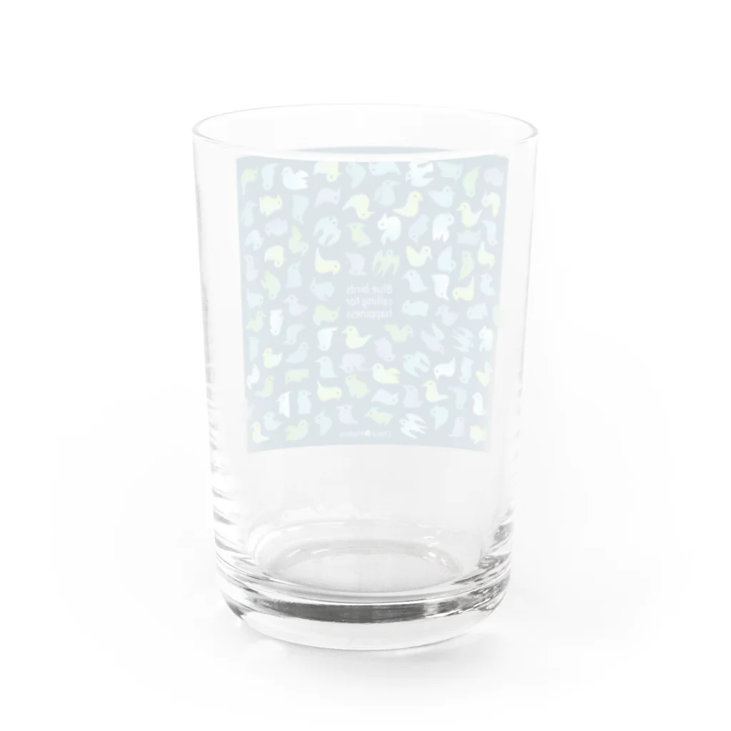 Chica Madera (チカ・マデーラ：小さな木)のBlue Birds Water Glass :back