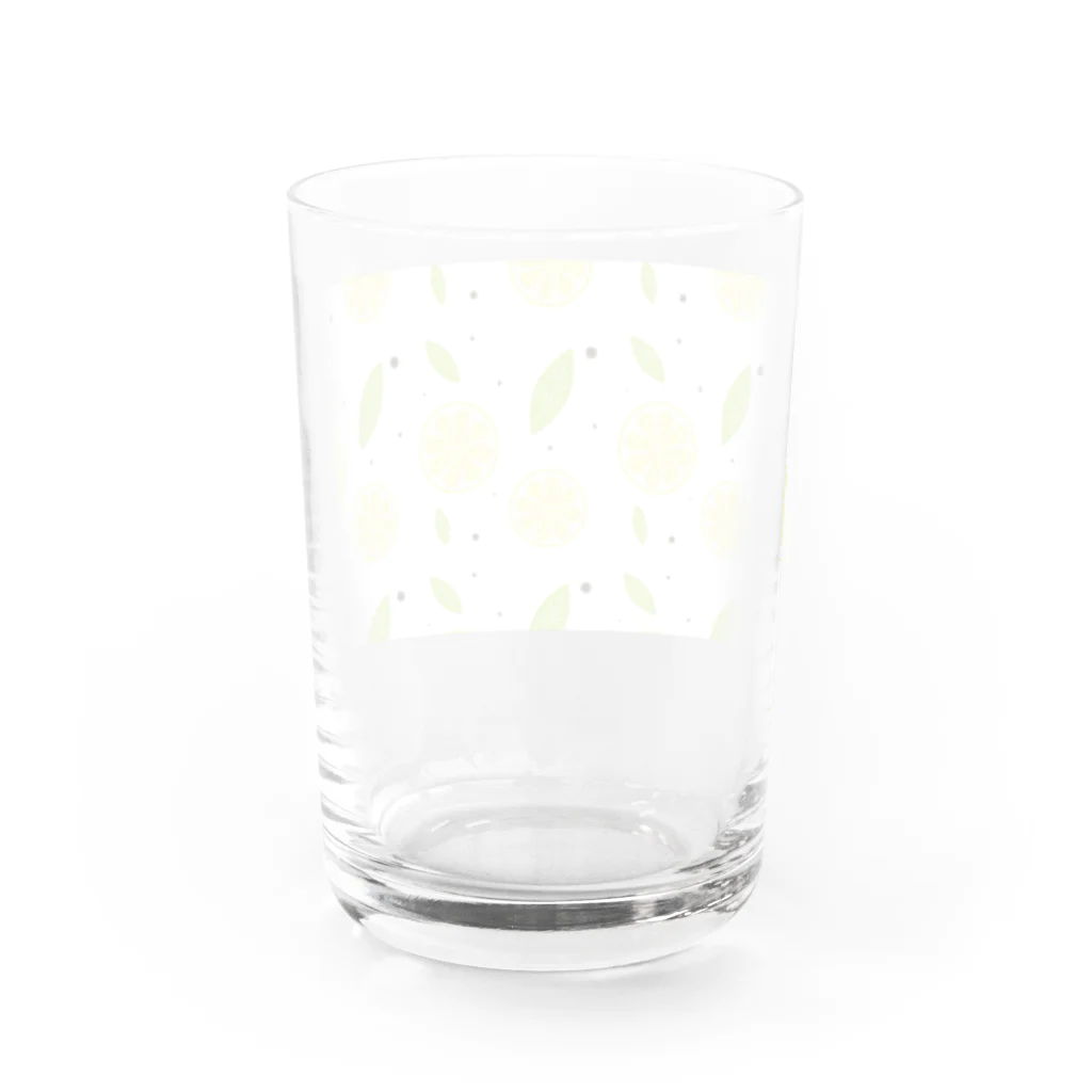 milkteaのれもん Water Glass :back