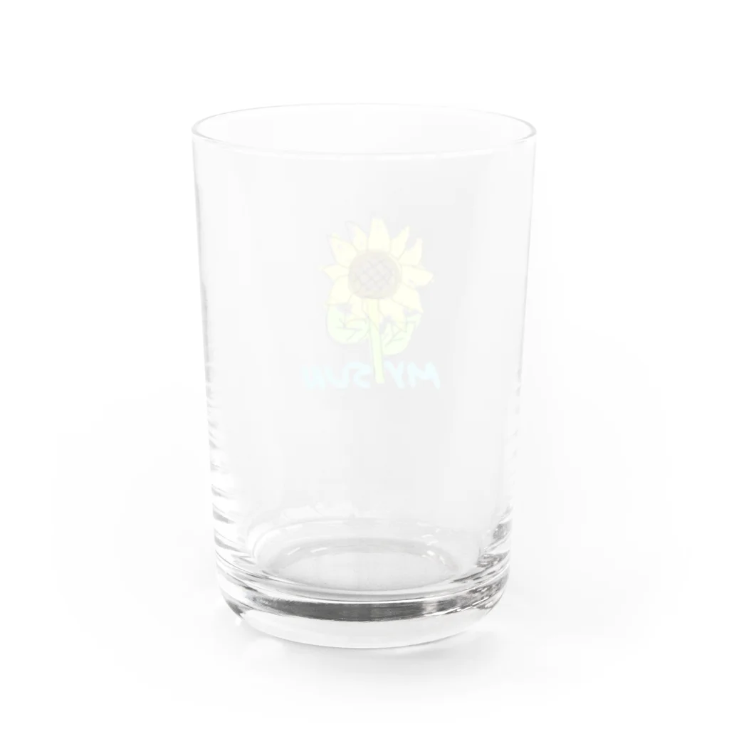 mysun🌼のひまわり ～MY SUN～ Water Glass :back