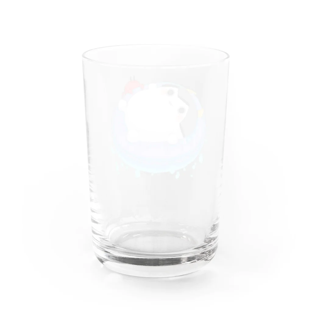 フランス（すこやかドコドコちゃん）のさんぞくとかにの海水浴 Water Glass :back