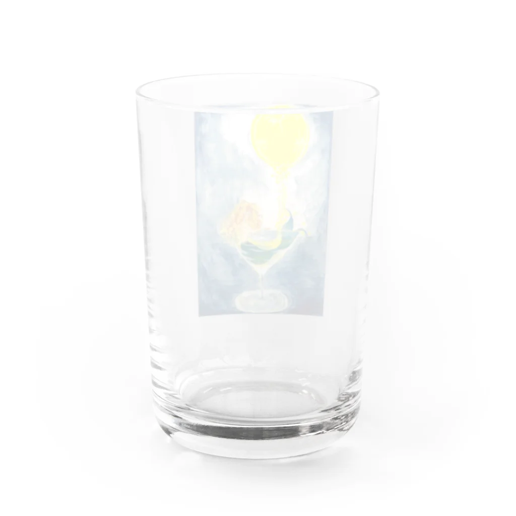 紫　の月の雫 Water Glass :back