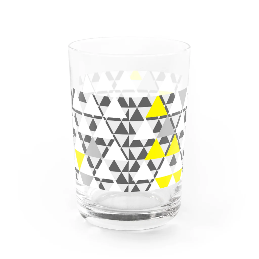 MaiKeLの四重の鱗模様のグラス[黄色] Water Glass :back