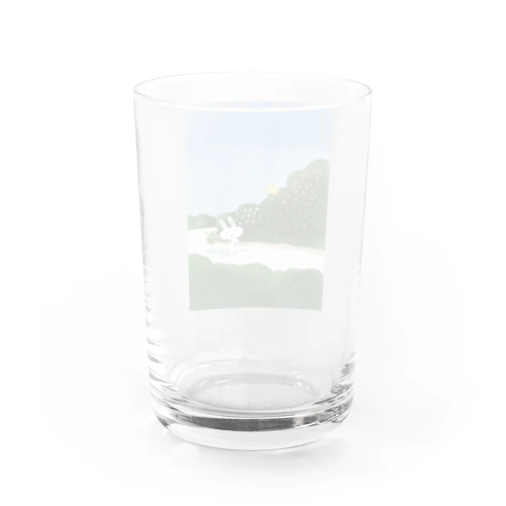 うさぎのラビーのお店の森へかえる Water Glass :back