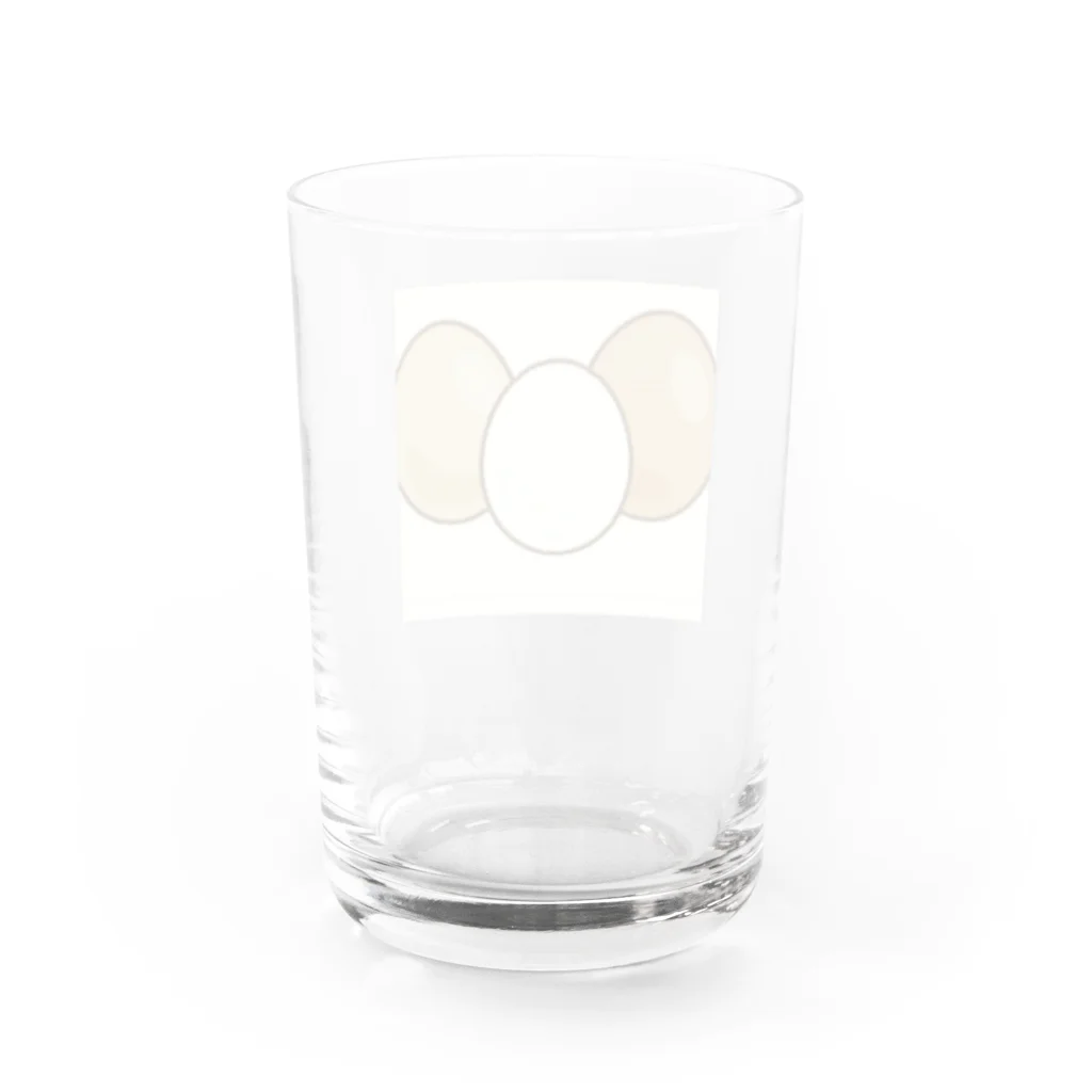 03damono🇯🇵のたまご三兄弟 Water Glass :back