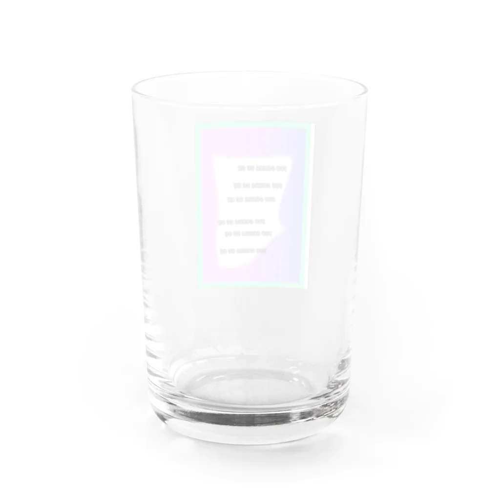 NO BRANDのYOU GONNA BE OK Water Glass :back