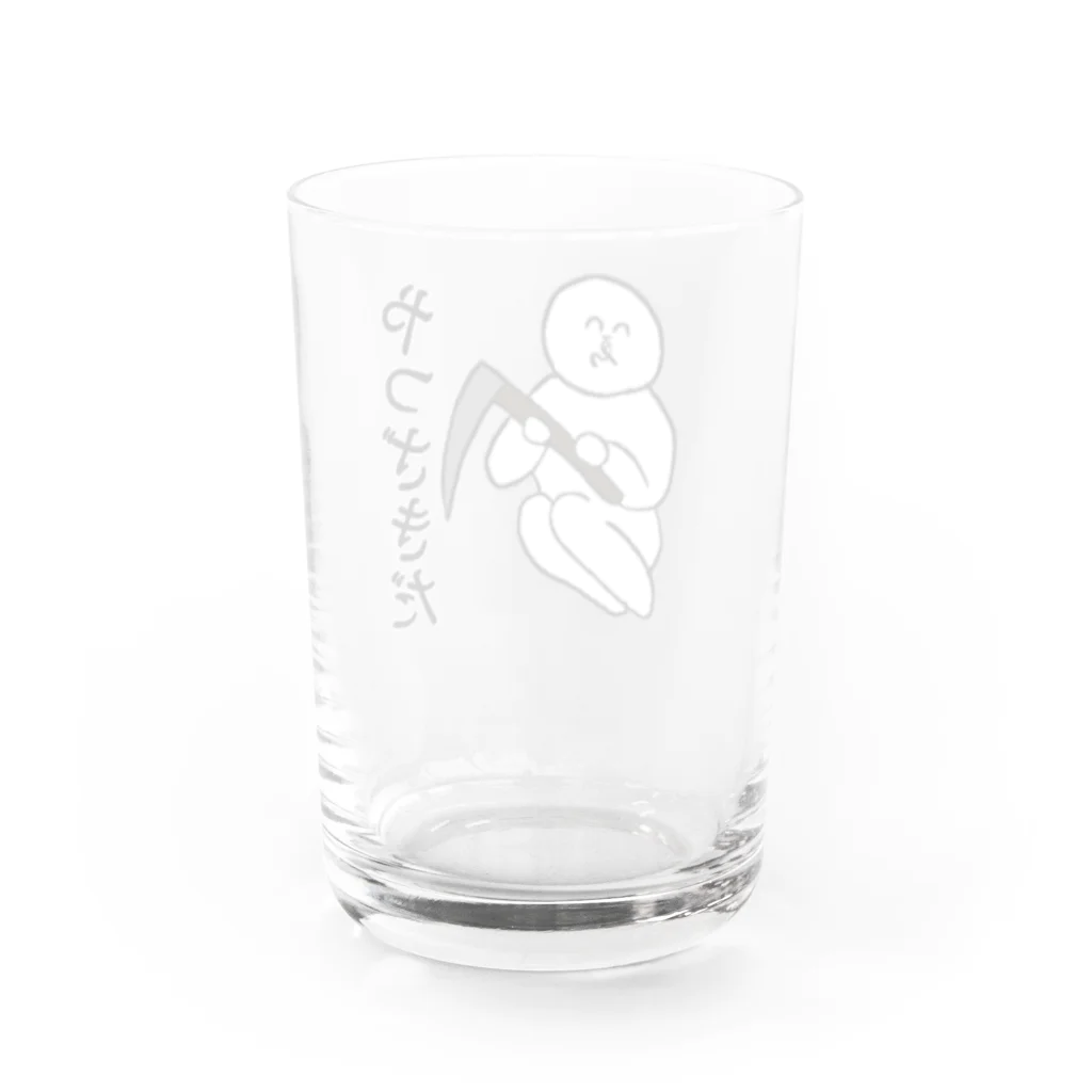 卍鮭＾ゑ＾鮭卍のやつざきだ Water Glass :back