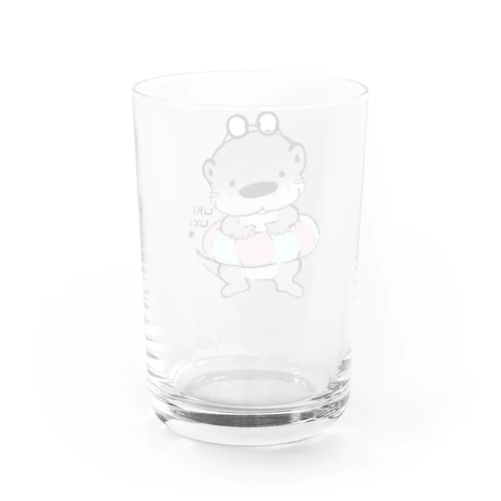 ぶなの森のカワウソくん。 Water Glass :back