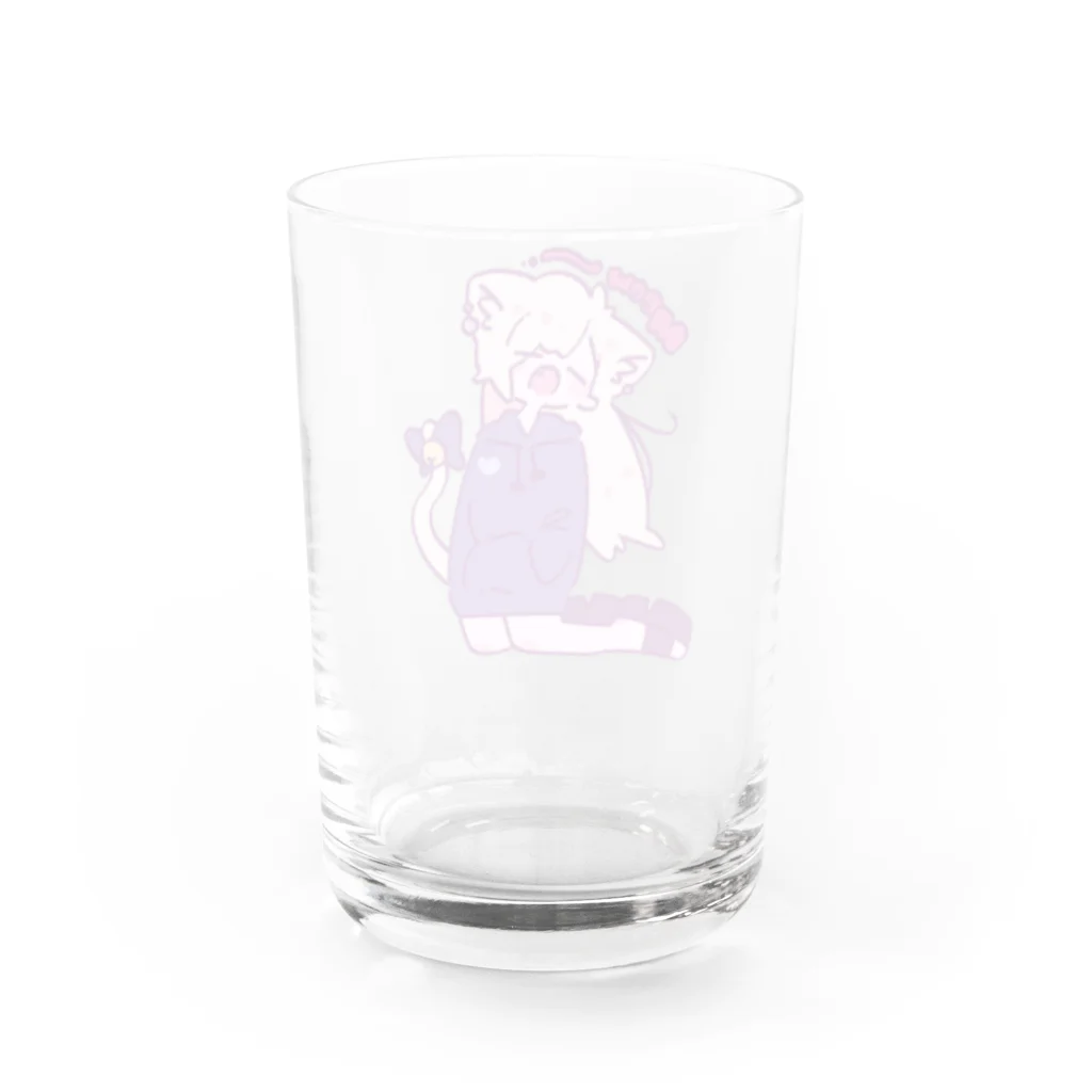 家畜ヘゥスのなにも知らないねこ Water Glass :back