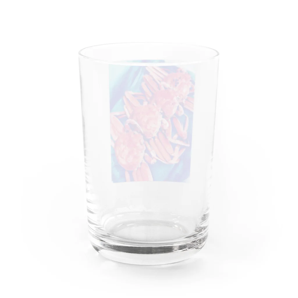 tastastastasの北陸からやってきた香箱ガニ4兄弟 Water Glass :back