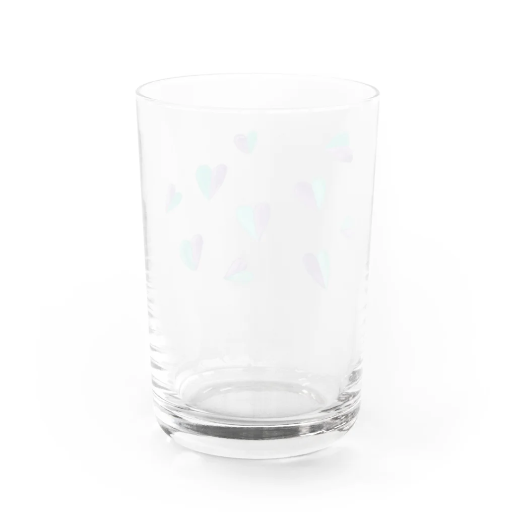 jiminyのハートの葉 Water Glass :back