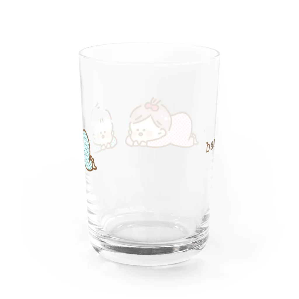 グリ子のbaby... Water Glass :back