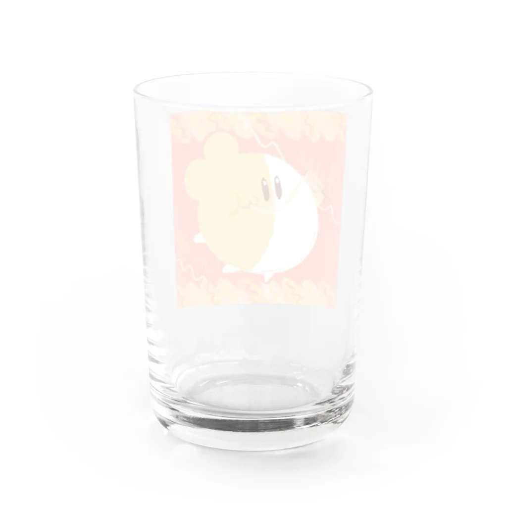 もぐろうofficial web SHOPの【もぐろう】チーズハットグ食べるもぐ Water Glass :back