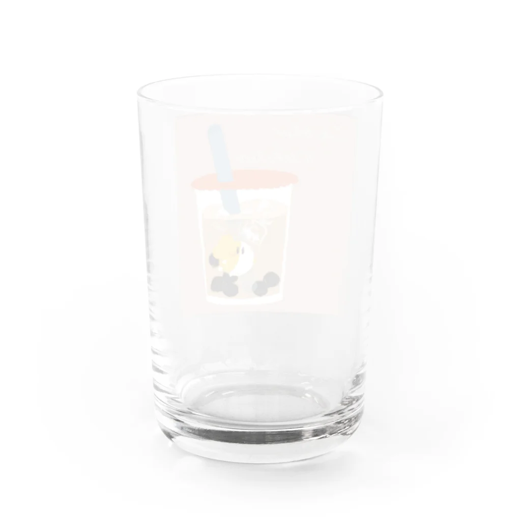 もぐろうofficial web SHOPの【もぐろう】タピオカ飲むもぐ Water Glass :back