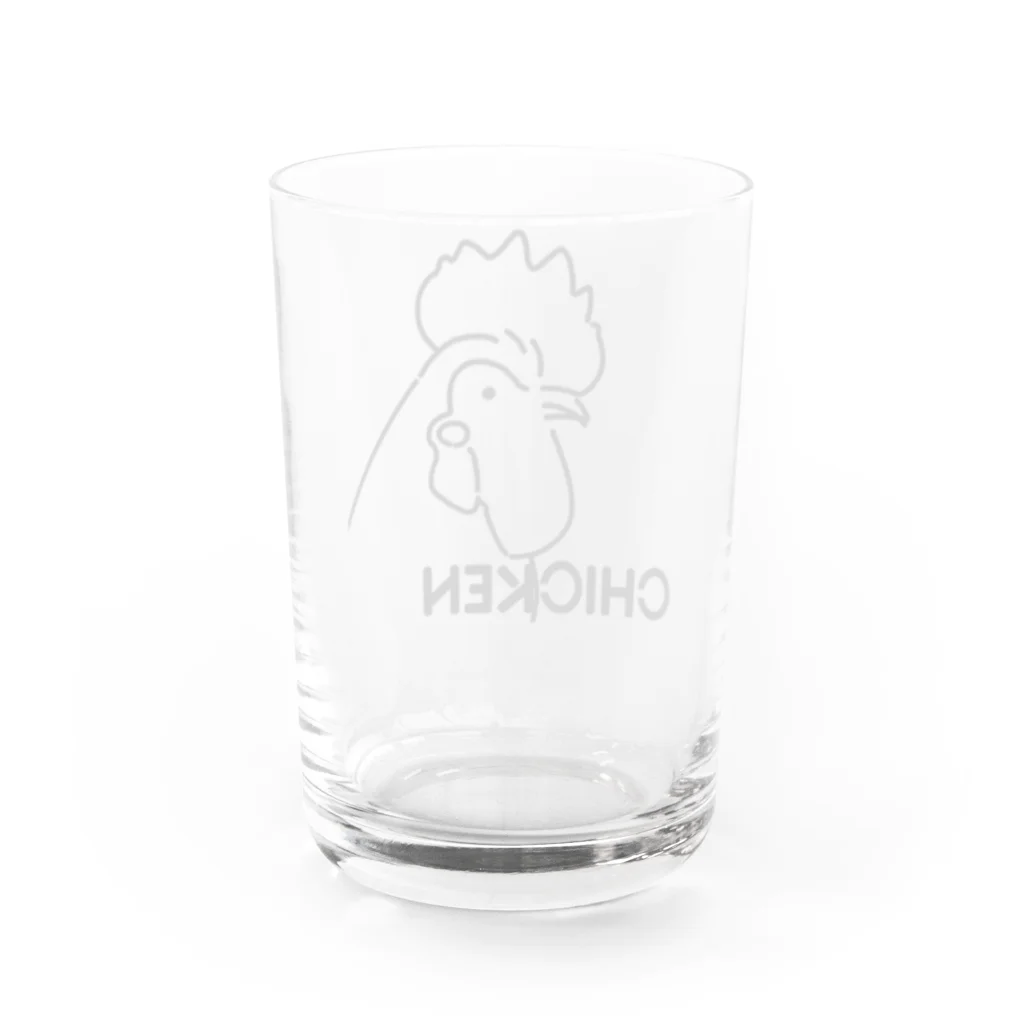 サタケ商店🐅🍛のiTDQ チキン Water Glass :back