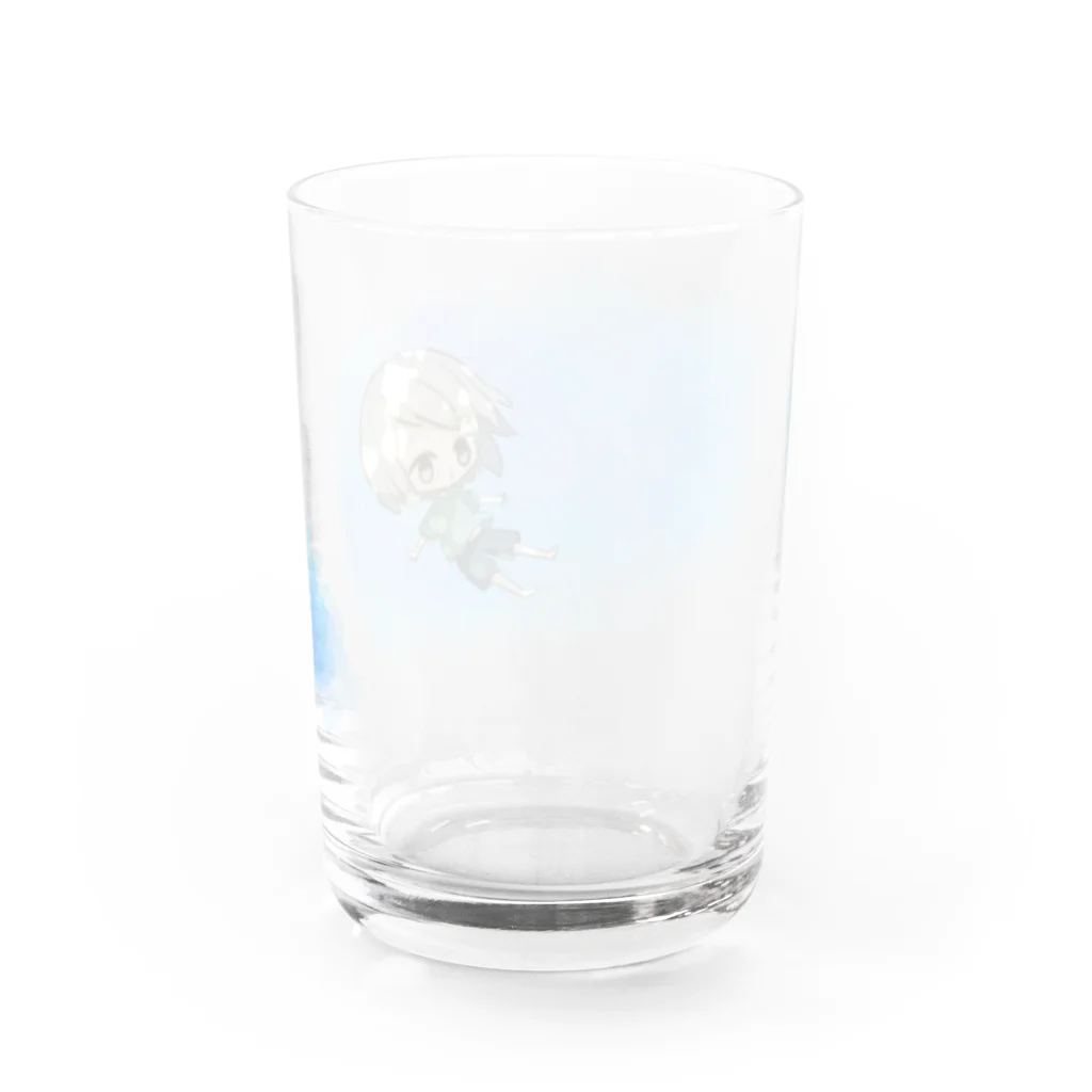 あすくんグッズのあすくんグラス Water Glass :back