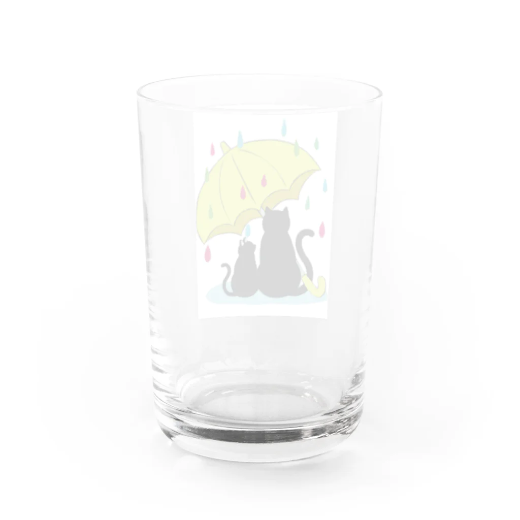 カメレオン ～Chameleon～の猫の雨宿り Water Glass :back