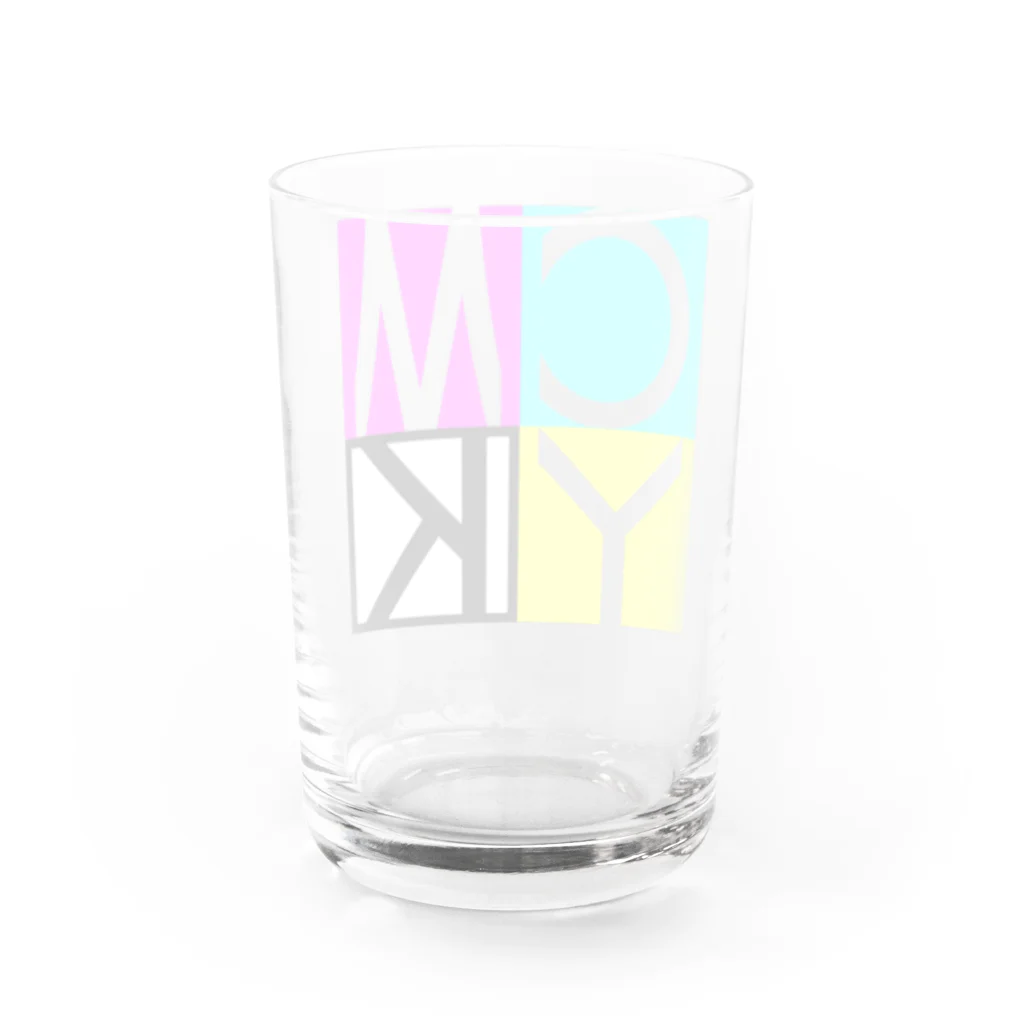 Ryoha creator studioのCMYKデザイン Water Glass :back