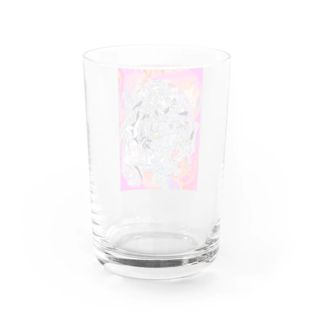 空が青いなのメーテイ Water Glass :back