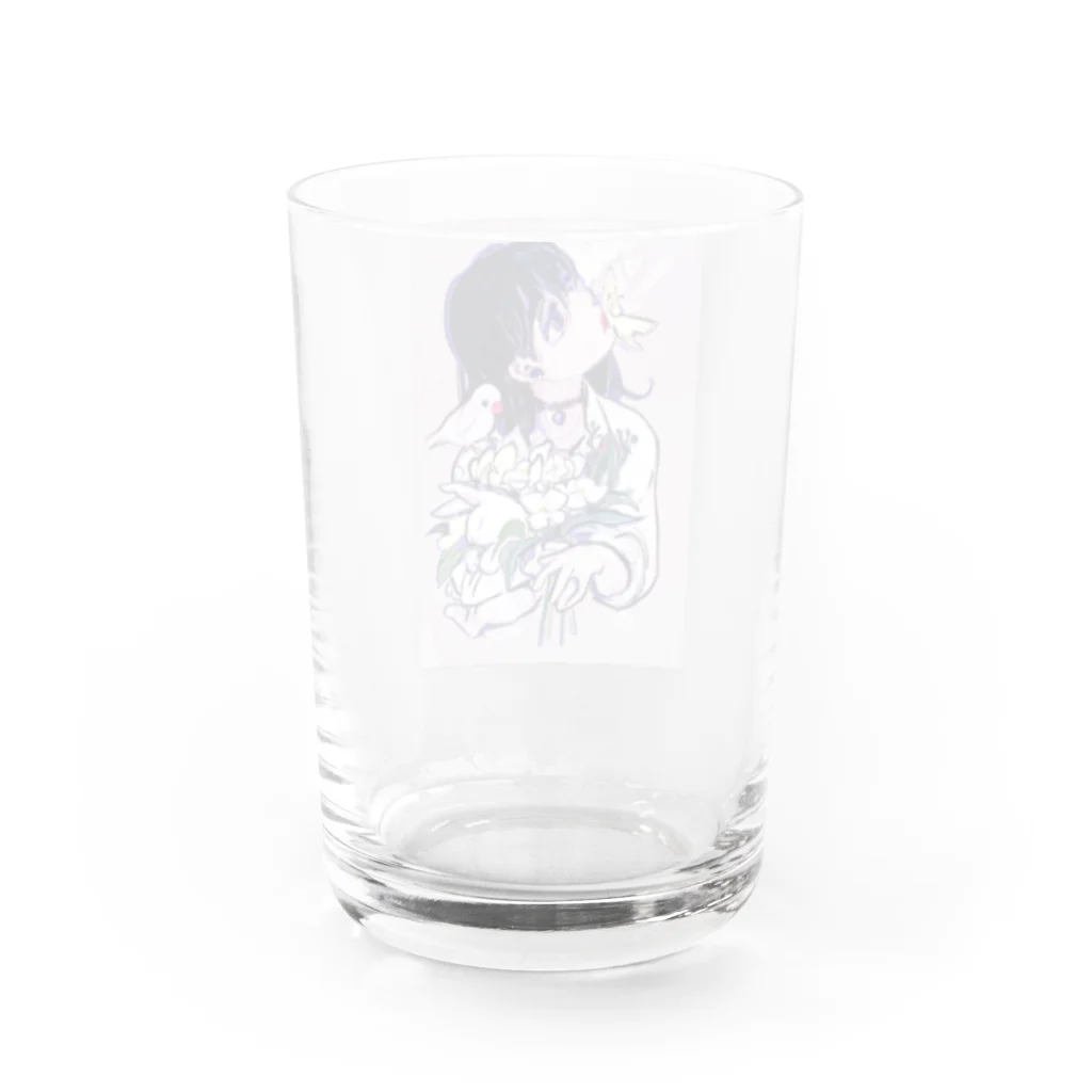 空が青いなのルル Water Glass :back