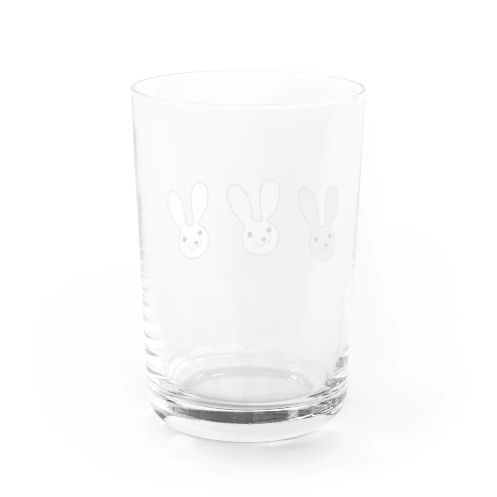 tomo.comのうさぎのうーちゃん Water Glass :back