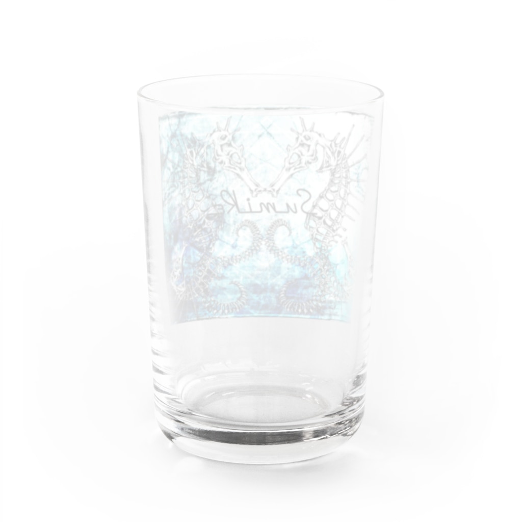 SumiReのタツノオトシゴ Water Glass :back