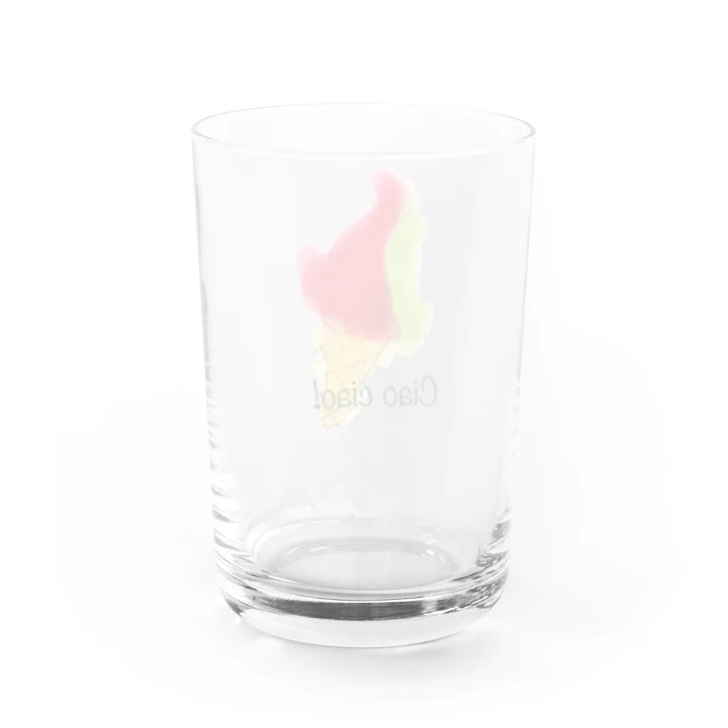 NoviiicovのCiao ciao!🇮🇹 Water Glass :back