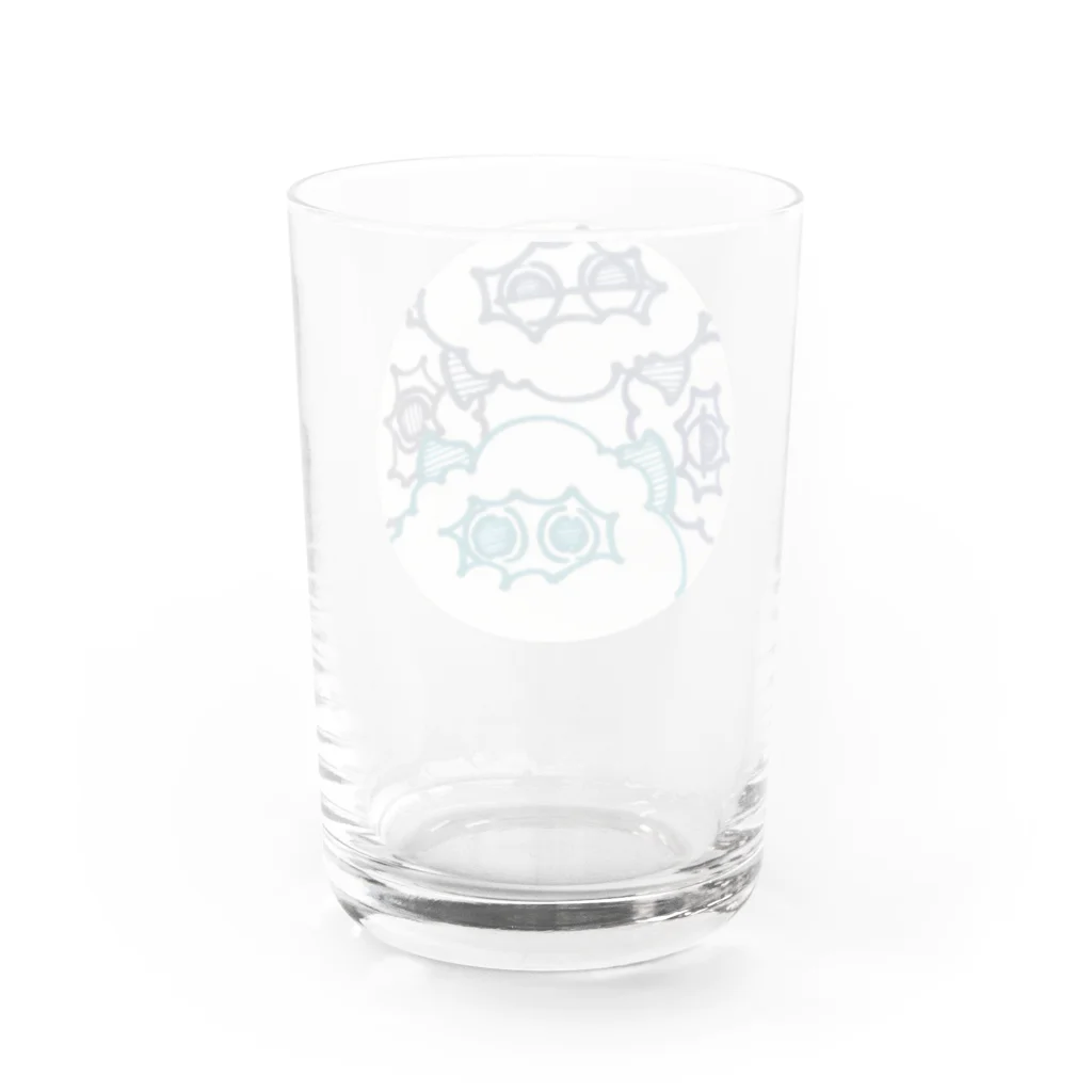 38_のもふもふないきもの Water Glass :back