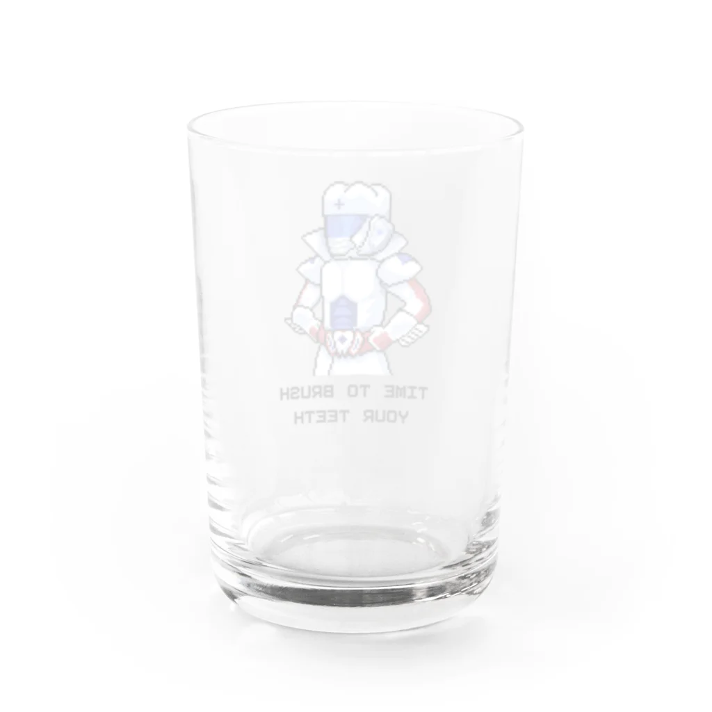 口腔戦士デンタマンの8bit Water Glass :back