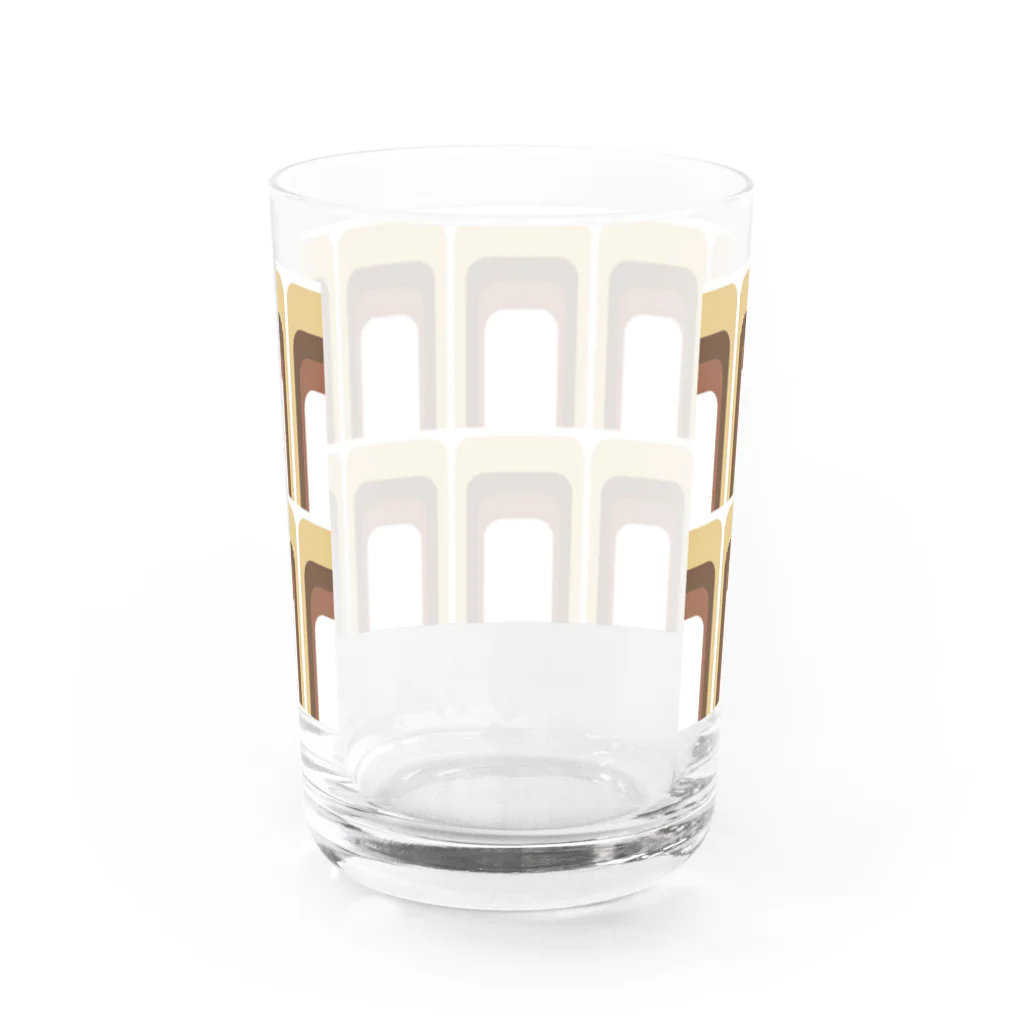 70年代モダン柄の70年代レトロモダン柄 Water Glass :back