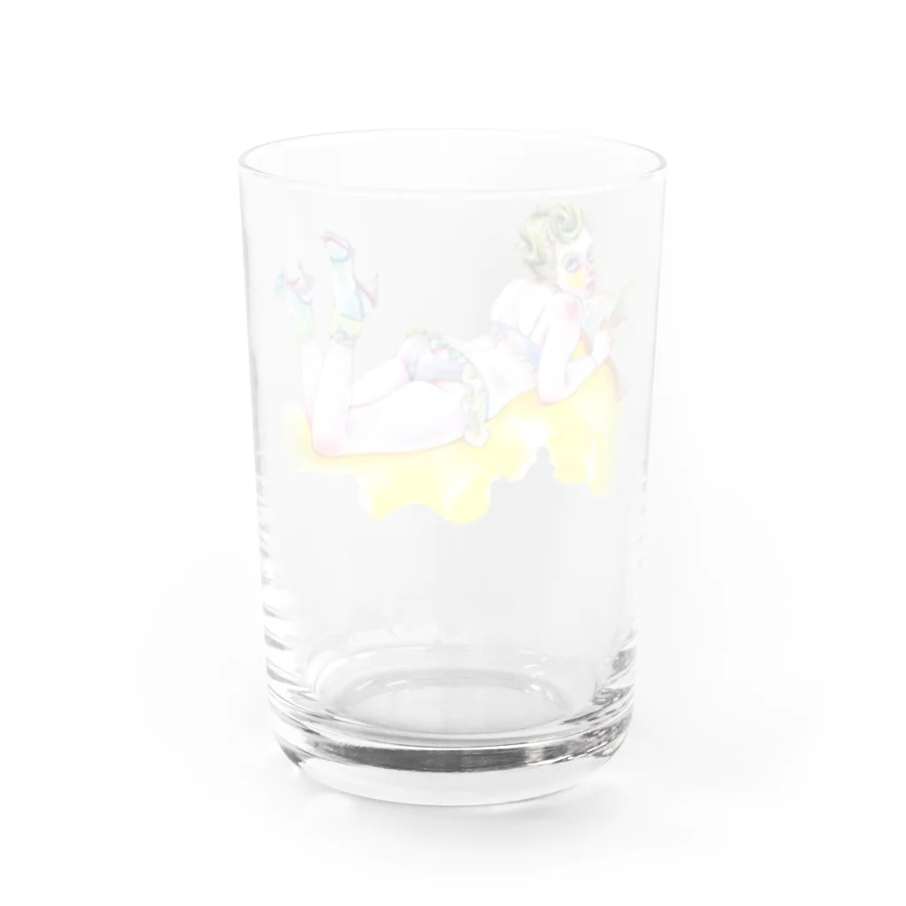 …Napping…の素顔のふりむき Water Glass :back