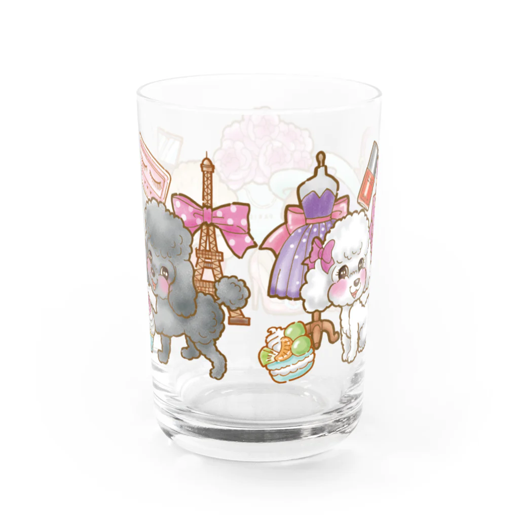 あとりえピノコのパリモードトイプーちゃん Water Glass :back