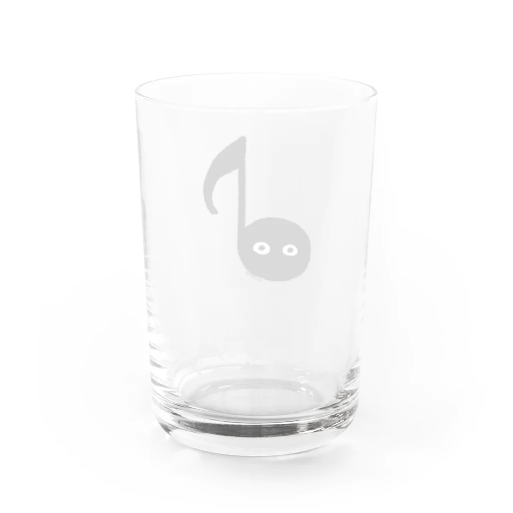 いよかん shopの音符ちゃん（八分音符） Water Glass :back