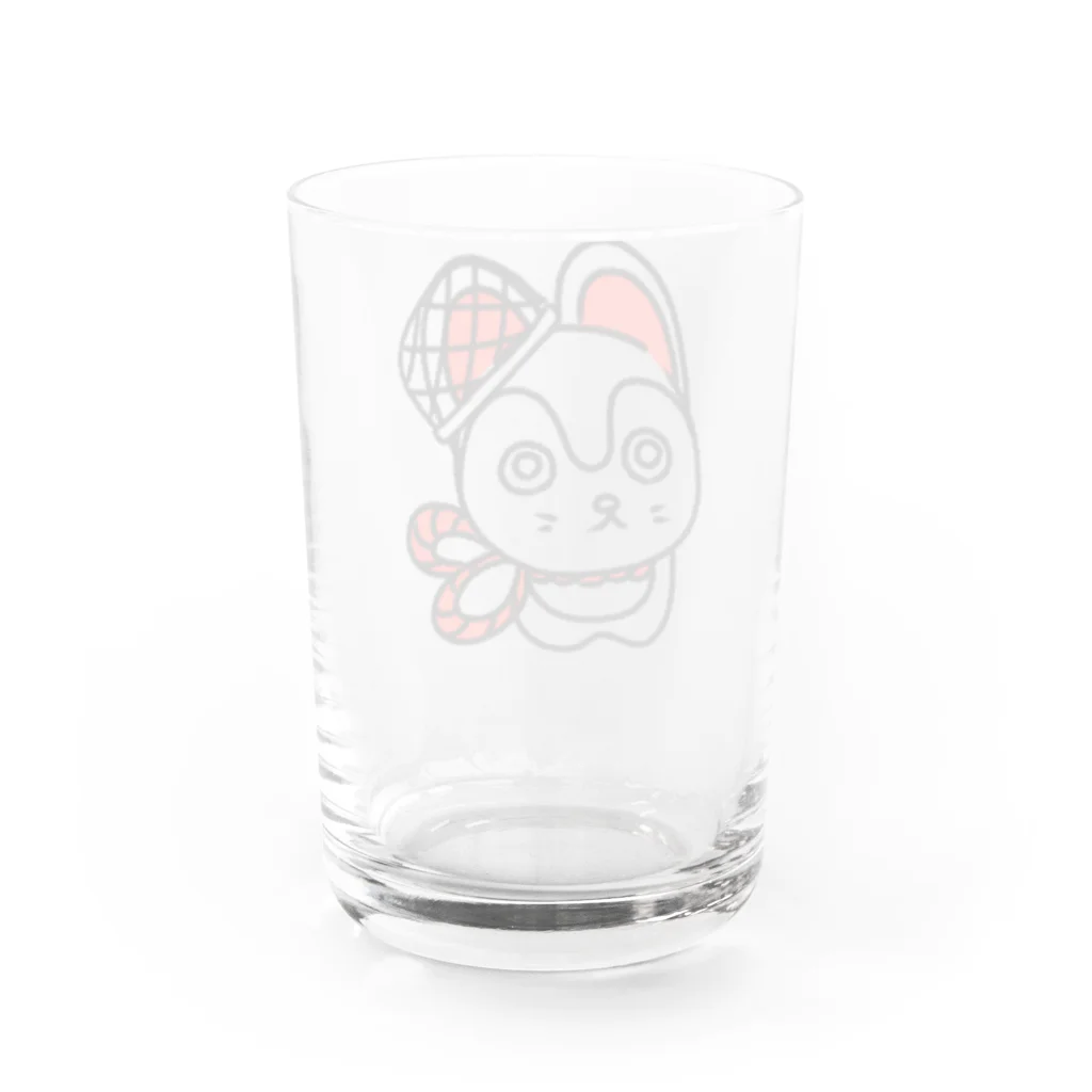 うらめし屋　の福犬ちゃん　タケかご Water Glass :back